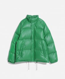 ECO LEATHER DOWN JACKET (GREEN)