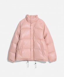 ECO LEATHER DOWN JACKET (PINK)