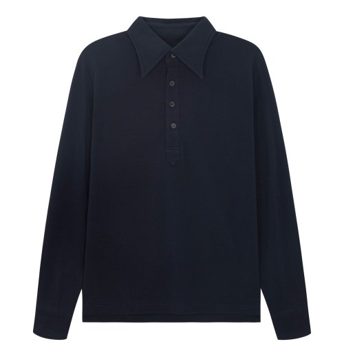 Лонгслив поло 40s 2PLY Dark Navy