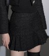 Jenny Tweed Skirt BLACK