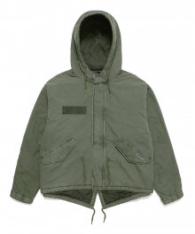 OVERDYED M-51 SHORT PARKA OLIVE(MG2CWMB908A)