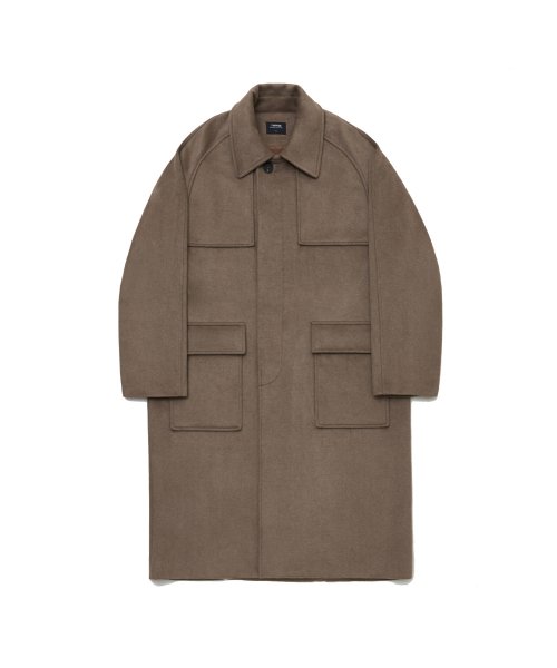 토피(TOFFEE) WOOL 오버 롱 맥 코트 (MOCHA) T2O006 - 63,650 | 무신사 스토어