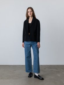 Cashmere Handmade Single Jacket Black (JWCO2F904BK)