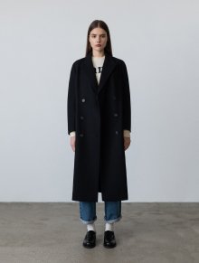 Cashmere Classic Double Coat Black (JWCO2F905BK)