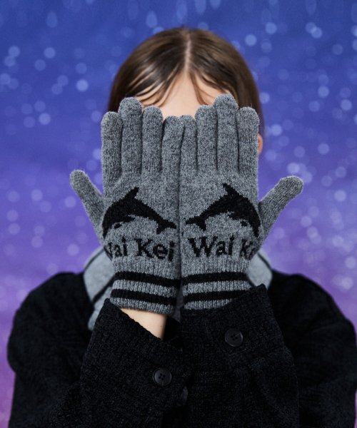 와이케이() 돌핀 로고 그래픽 장갑 그레이 상품 이미지