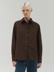 Cotton leeway shirt (brown)