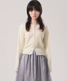 OFFICIAL HOLE KNIT CARDIGAN (CREAM)