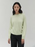 Logo cashmere pullover (lime)