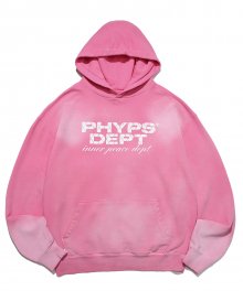 BARBED DEPT GRAPHIC DYED HOODIE PINK