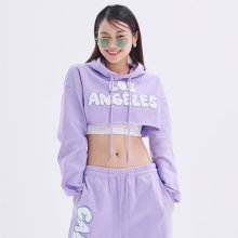 LALA CITY CROPPED HOODIE