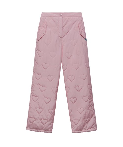 Instantfunk Heart-quilted trouser - Pink