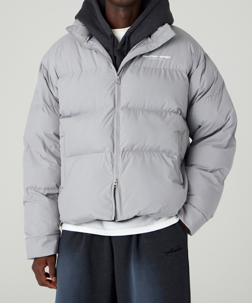 Urban Essential короткий пуховик_Grey