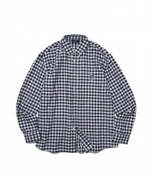 SMALL GINGHAM FLANNEL SHIRT WHITE