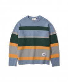COLOR LAYERING MOHAIR BLEND SWEATER [MINT]