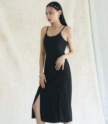 Modern Sleeveless Dress BLACK