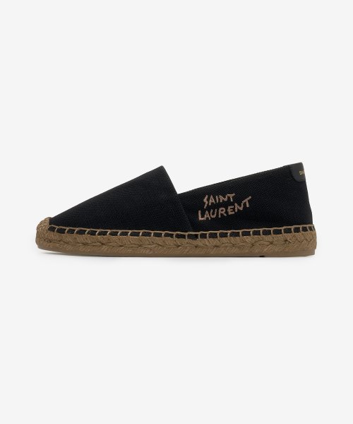 Shop Saint Laurent SAINT LAURENT EMBROIDERED ESPADRILLES IN CANVAS  (6059561P2109380, 6059561P2101000) by Hiauditor