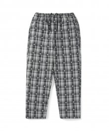 African Check Pant Black