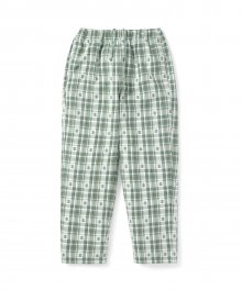 African Check Pant Green