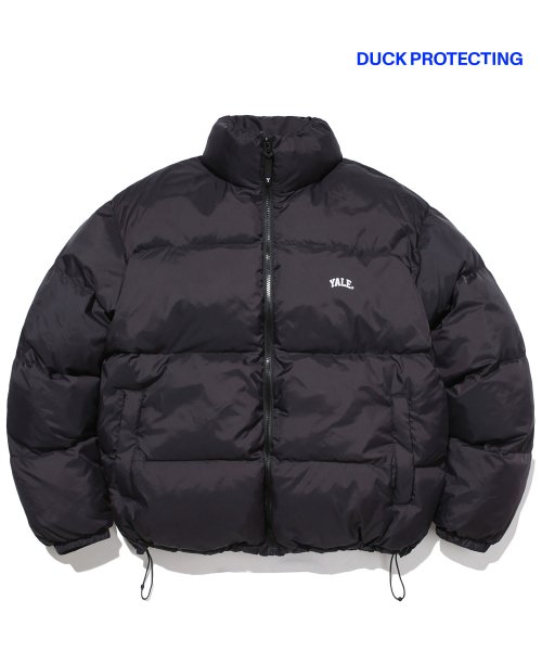 MUSINSA | YALE [ONEMILE WEAR] DAILY SHORT PUFFER (PADDING) BLACK