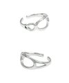 CURVED SILVER RING SILVER