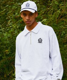 [GOLF] POLO ZIP SWEATSHIRT LIGHT GREY