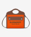 버버리(BURBERRY) 마이크로 투톤 포켓 토트백 - 오렌지 / 8055188