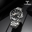 토르소(TORSO) T601M-SBS 라투메나 스켈레톤 오토매틱 다이아몬드 워치 메탈 남자 시계