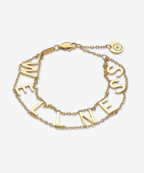 스포티앤리치(sportynrich) 웰니스 체인 링크 팔찌 - 골드 / AC482GO