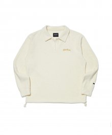 (W) TERRY FLEECE-LINE SWEATSHIRT IVORY