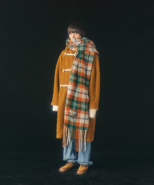 MUSINSA | ANDERSSON BELL (Essential) Stola Big Check Scarf aaa320u (WHITE)