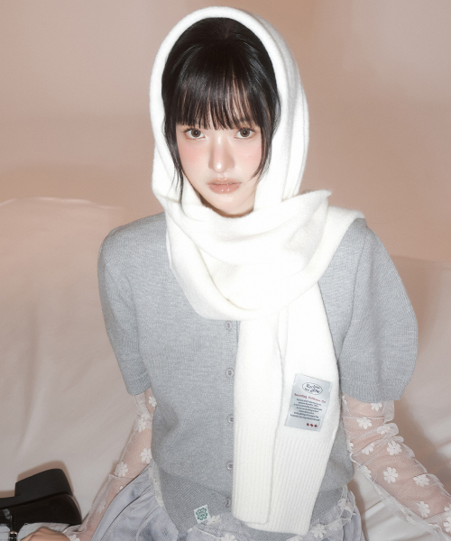 RC 울터치 니트 머플러 아이보리