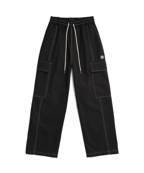 Брюки карго со строчкой Black