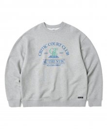 Symbol Court Sweatshirt Melange Grey