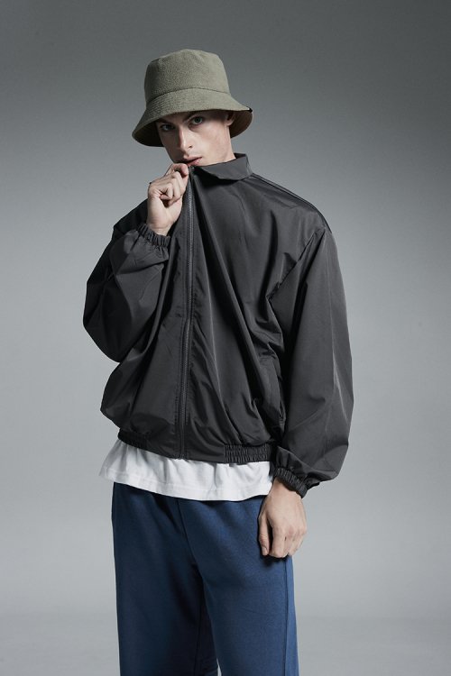 Воротник блузон ветровка зипап жакет (Dark Grey)