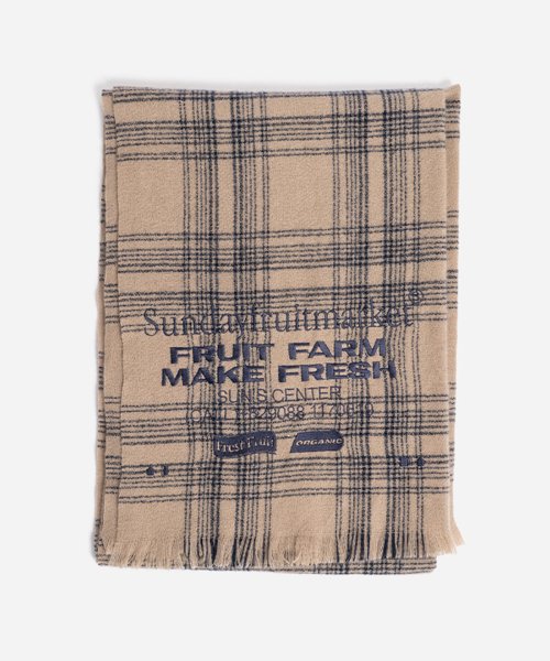 ★22-23FW新作★SUNDAYFRUITMARKET★FARM CHECK MUFFLER 선데이후르츠마켓(SUNDAY FRUIT MARKET) FARM CHECK MUFFLER