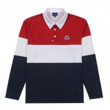 Martine Club Color Block Polo Shirts_Red (Men)