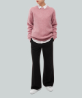 shetland wool 100% crewneck sweater 7color