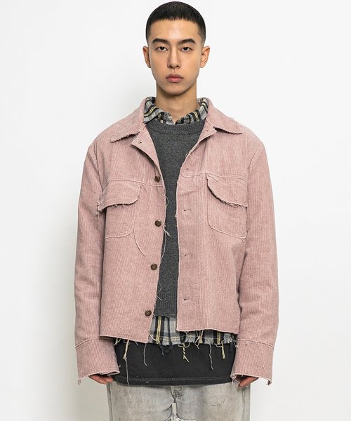 Pink corduroy jacket outlet mens