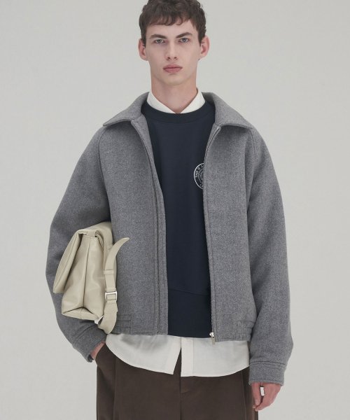 LESS шерсть blouson_GREY