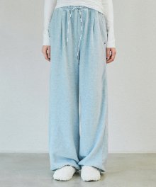 BANDING FLEECE PANTS (blue)