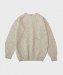 Harley of Scotland CREW NECK SWEATER_PUTTY