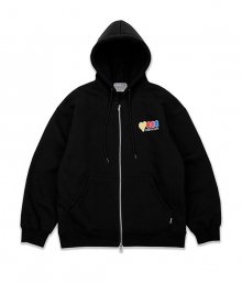 YBCC ZIP-UP HOODIE_BLACK