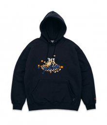 DOGGY GRAPHIC HOOD_NAVY