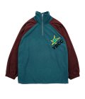 STAR FLEECE ANORAK_PEACOCK GREEN