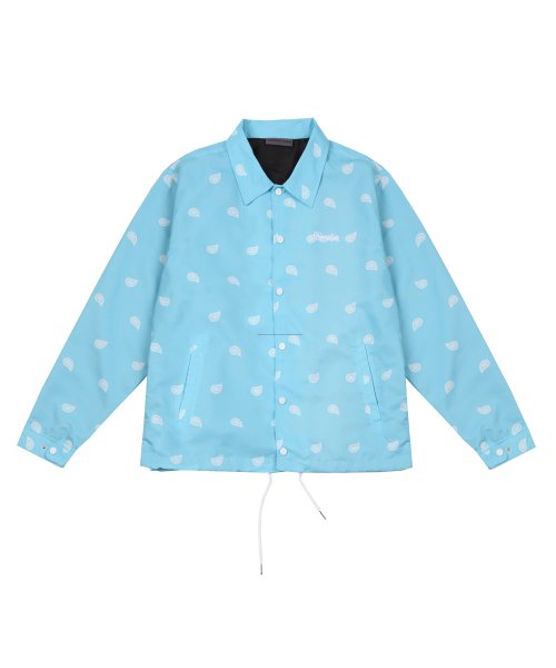 Куртка коуч с узором пейсли и логотипом, Sky Blue
