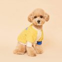 플로트(FLOT) 플러피후리스 콤비 맨투맨 옐로우 강아지옷