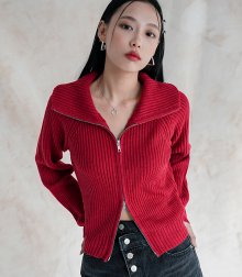 Collar Two-way Knitwear RED