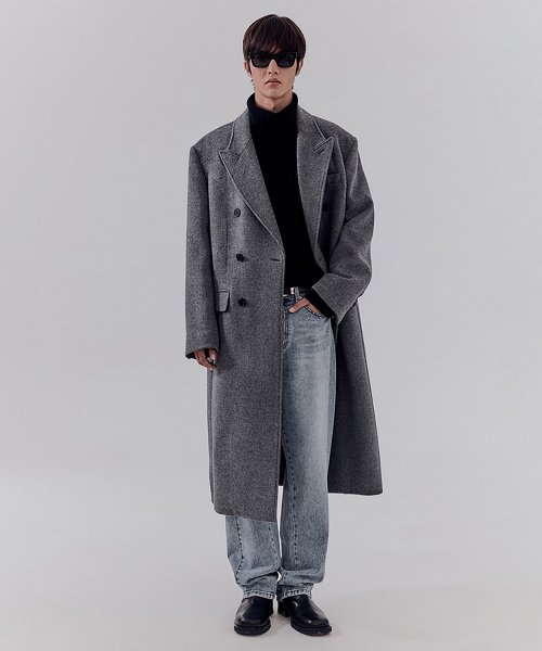 DUNST Tailored Double Breast Wool Coat