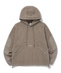맥앤칩스(MCNCHIPS) Draw cord fleece hoodie (rose brown)