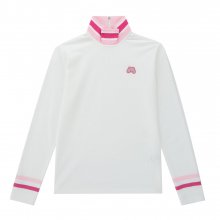Color Point Zip-up Shirts_Pink
